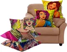 Crosmo Trendy Printed Pack of 5 Cushion cover 40x40cm