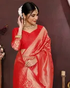Banarasi Silk Zari Woven Saree for Women 