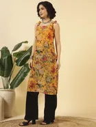 Tie Up Georgette Kurti for Women 