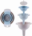 Kitchen Funnel With Detachable Strainer 