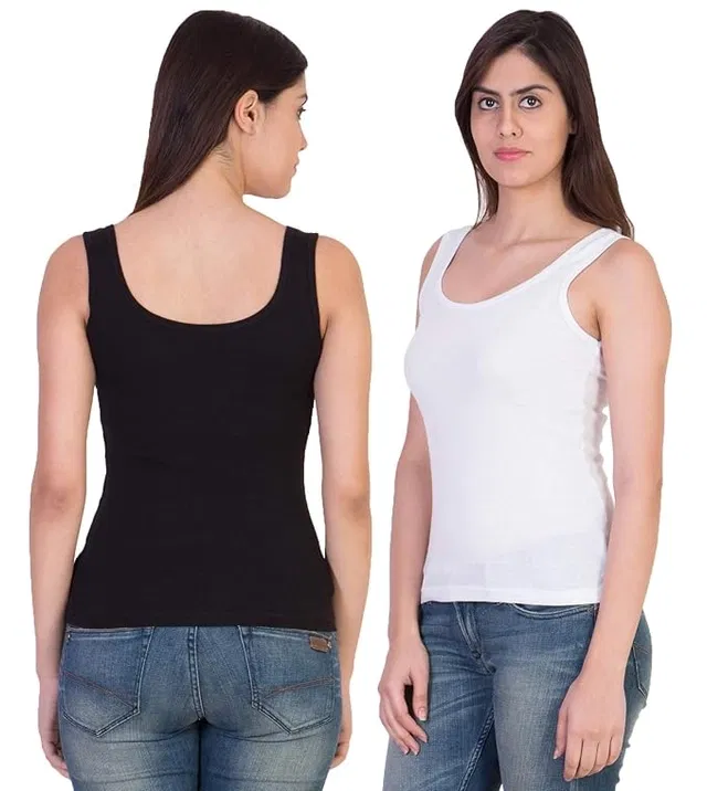 Camisole for Women, Multicolor, Pack of 2 (XLL)