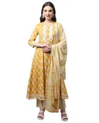Cotton Cambric Printed Kurta Set for Women 