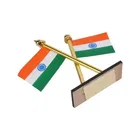 पिकफेस्ट भारतीय झंडा कार और डेस्क के लिए 1 का पैक