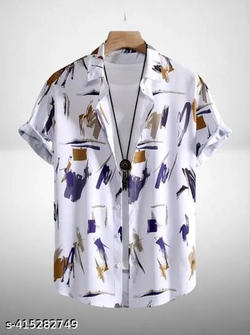 Shirts for Men (White, L)