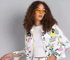Cotton Printed Jacket for Women 