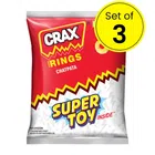 Crax Rings Chatpata 52 g (Pack of 3)