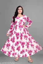 Georgette Printed Gown for Women 
