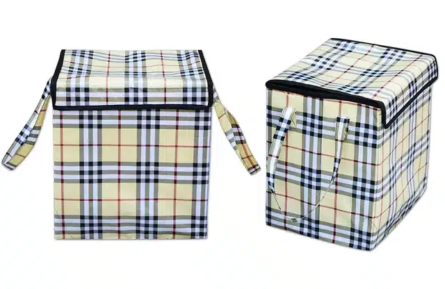 PVC Printed Rectangular Laundry Bag (Multicolor, 28 L)