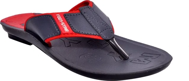 Slippers for Men (Red & Black, 9)