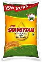 Super Sarvottam Rice Bran Oil  905 g (Pouch)