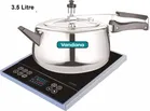 Vandana 3.5 L Contura Aluminium InnerLid Pressure Cooker Gas Stovetop Compatible with induction Base 