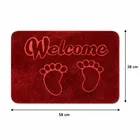 Welcome with a Baby Footprint Non-Slip Doormat [38x58]