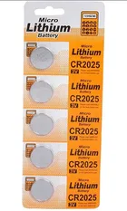 Micro Lithium Cell CR2025 3V Coin Battery 