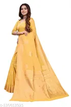 Chanderi Cotton Zari Woven Saree for Women 