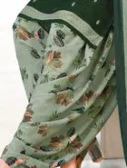 Crepe Unstitched Suit for Women, Green 