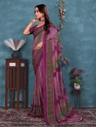 Georgette Printed Saree for Women 