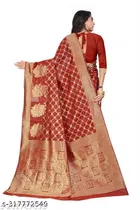 Cotton Zari Woven Saree for Women 