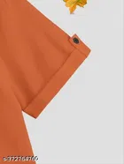 Solid Mandarin Collar Shirt for Boys 