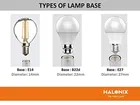 HALONIX  9 W Round B22 LED Bulb  