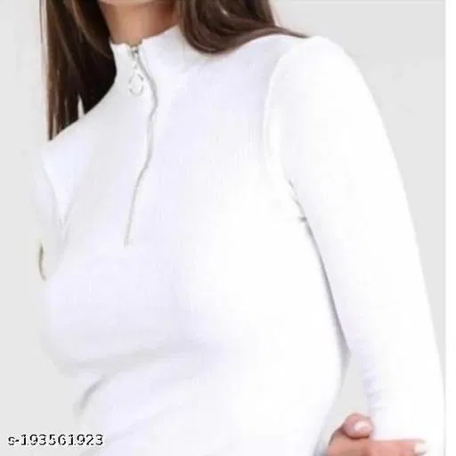 Cotton Kurti and Pyjama Set for Women (White, L)
