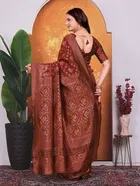 Banarasi Silk Embroidered Saree for Women 