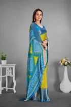 Moss Chiffon Printed Saree for Women 