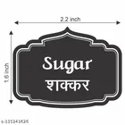 Spice Printed Hindi-English Name Labels for Containers 