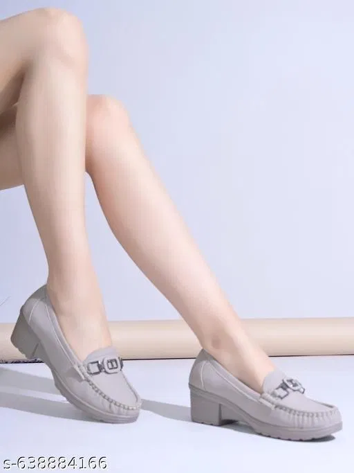 Shoetopia Loafers (Grey, IND-5)