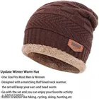 Woolen Winter Beanie Cap with Neck Warmer for Men 