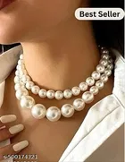 Shining White Pearl Necklace for women