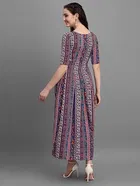 Crepe Printed Anarkali Kurti for Women 