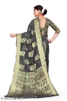 Organza Zari Woven Saree for Women 