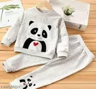 Hosiery Cotton Full Sleeves T-Shirt with Pant Clothing Set for Kids 