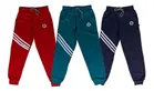 Cotton Blend Self Design Track Pant for Boys (Pack of 3) (Multicolor, 3-4 Years)
