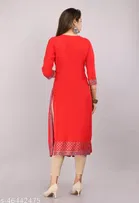 Naira Cut Rayon Solid Kurti for Women 