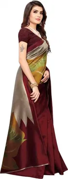 Mysore Silk Printed Saree for Women 