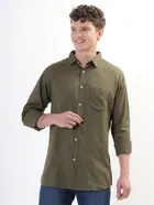 100% Cotton Full Sleeves Solid Shirt for Men 
