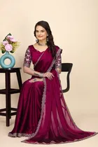 Chiffon Woven Design Saree for Women 