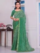 Georgette Printed Saree for Women 