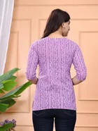 Cotton Striped Short Kurti for Women 