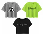 Cotton Printed Crop Tops for Girls (Multicolor, 10-11 Years) (Pack of 3)