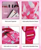 Polyester Backpack Bag, Red