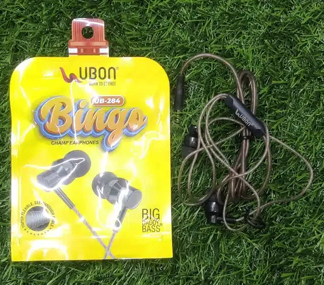 Ubon Ub-284 Wired Earphones (Brown)