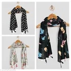 Chiffon Scarves for Women, Multicolor, Pack of 3