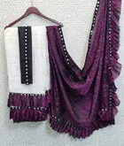 Lycra Blend Embellished Saree for Women 