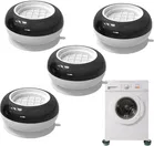 Plastic Washing Machine Vibration Pads (Black & White, Pack of 4)