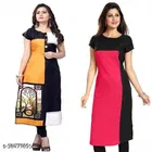 Crepe Printed Kurti for Women 
