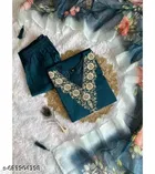 Embroidered Silk Kurta Set for Women 