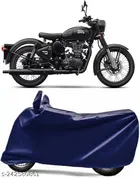 Polyester Waterproof Bike Cover for Royal Enfield Classic 500 