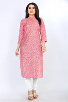 A-Line Crepe Kurti for Women 